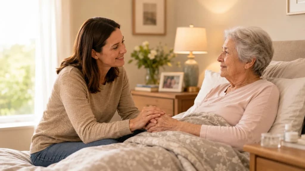 Para que tu familiar pueda estar en casa, con todo el cuidado que necesita